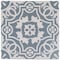 Andova Tiles Bliss Beaux Blue 8-in. Encaustic Spanish/Moroccan Patterned Matte Porcelain Wall & Floor Tile ANDBLI290 - alternate 3
