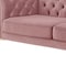 Homeroots 91" Rust Velvet Chesterfield Solid Wood Sofa 543958 - alternate 8