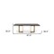 Homeroots 87" Black And Brass Rectangular Dining Table 486033 - alternate 5
