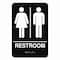 Cosco Indoor Restroom Door Sign, Unixex 5.5 x 8.5, Black/White 098096 - alternate 1