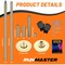 Runmaster Premium 45mm Dance Pole Kit, Spinning and Static, Portable Steel with Silicone Protection, Gold HMDANGLD - alternate 9
