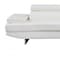 Homeroots White Leather L Shaped Two Piece Corner Sectional 366200 - alternate 3