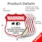 Signmission Video Surveillance Shield Sign Warning A, 6 inch X 6 inch, Vinyl Decal, 5PK SHI-D-5PACK-6-474 - alternate 3