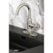 Kingston Brass One-Handle 1-Hole Bathroom Faucet with Knurled Handle, Deck Plate, and Push Pop-Up Drain KSD2218RKX - alternate 2