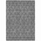 Homeroots 3' X 5' Gray Silver And Charcoal Floral Washable Indoor Outdoor Area Rug 582272 - alternate 3