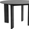 Homeroots 45" Black Solid Wood Round Top Dining Table 712205 - alternate 4