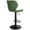Elama Vintage Faux Leather Adjustable Bar Stool in Green with Black Base ELM-799-45-GRN - alternate 4