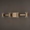 Vaxcel Sunset Hill 4-Light Muted Brass Gold LED Contemporary Vanity Light with Clear Bubble Glass W0586 - alternate 6