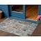Homeroots 3' X 5' Gray Ivory And Brown Abstract Washable Indoor Outdoor Area Rug 596866 - alternate 1