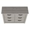 Homeroots 47" Light Gray Six Drawer Double Dresser 544012 - alternate 6