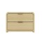 Manhattan Comfort Grace Nightstand in Natural Oak and Gold NS007-GNO - alternate 4