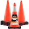 Xpose Safety Traffic Safety Cone, 28 in, PVC, 6 in Reflective Collar, DOT Approved, Orange, 6 pk OTC28-6-6-X-S - alternate 1