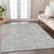 Homeroots 9' X 12' Gray And Ivory Abstract Washable Indoor Outdoor Area Rug 594939 - alternate 4