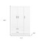 Homeroots Two Piece White Solid and Manufactured Wood Bedroom Set 662335 - alternate 6