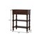 Homeroots 24" Brown Solid Wood Two Drawer Dresser 723822 - alternate 6