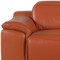 Homeroots 107" Camel Italian Leather Reclining Metal USB Sofa 720278 - alternate 5