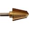 Neiko Titanium Step Drill Bit, 13/16 in - 1-0.375 in in 1/16 in Increments 10188A - alternate 3