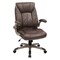Office Star Products FL Series Faux Leather Mid Back Mgrs Chair, Cocoa FLH24981-U1 - alternate 1