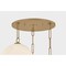 Troy Lighting Bramble 26in wide 3 Light Chandelier in Patina Brass F1826-PBR - alternate 4