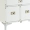 Homeroots 24" White and Silver Wood and Metal End Table With Drawer And Shelf 544107 - alternate 4