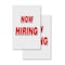 Signmission Now Hiring, A-Frame & 2 Decals Installed, Heavy-Duty Plastic Frame SBHD-D-2436-Now Hiring - alternate 4