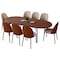 Leisuremod 82.7 in W, 29.5 in L, Manufactured Wood/Steel/PU Leather, Walnut/Light Brown TT84-CWN18-LBR - alternate 1