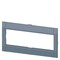 Siemens cover frame for door cutout 137.6 x 45.65 mm WxH accessory for: loadside 3VA9303-0SB40 - alternate 1