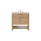 James Martin Vanities Solene 36" Single Vanity, Seaside Oak, w/ 3 CM Tajnar Eclos Top D225-V36-SSO-3TJR - alternate 1