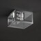 Jonathan Y Grayson 8" 1-Light Farmhouse Industrial Square Iron/Glass Case LED Flush Mount, Chrome JYL9553B - alternate 6