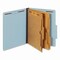 Pendaflex Pressboard Folders, 2/5 Tab, Exp 2.5", 2 Full-Pocket Dividers, 6 Fasteners, Letter, Light Blue, 10PK 24081P - alternate 1