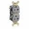 Leviton Straight Blade Receptacle, 5-20R, 20 A, 125V AC, Flush Mount, Self-Grounded MRI20-GY - alternate 1