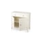 Homeroots 31in White Solid Wood Two Drawer Sideboard with Two Doors 389745 - alternate 4