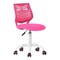 Homeroots Fuchsia and White Adjustable Height Swivel Rolling Office Chair 719300 - alternate 1