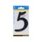 Hillman House Address Number 5, Nail-On, Black Plastic, 4 In. 839760 - alternate 3