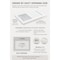 Sierra Grates 6 in. H X 8 in. W 2-Way 45 Degree Louvered, Steel, White Sidewall / Ceiling Register TWC608-WHT - alternate 4