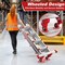 Wrightmaster 14 ft. Aluminum Multi-Position Ladder with Wheels and Stabilizer Bar, 330 lbs. Load Capacity Red ZOR-14FT-RD - alternate 5