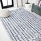 Jonathan Y Tokay Bohemian Geometric Ivory/Blue 3 ft. x 5 ft. Indoor/Outdoor Area Rug SMB132B-3 - alternate 3