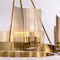 Vidalite Aurelia 8-Light Brass Chandelier, Round Pendant Chandelier Light in Brass, Clear Glass Shades CE1013050 - alternate 5