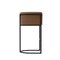 Manhattan Comfort Cosmopolitan Metal Upholstered Barstool in Chestnut BS015-CH - alternate 3
