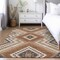 Homeroots 5' X 8' Copper Brown And Beige Tribal Washable Indoor Outdoor Area Rug 598107 - alternate 4