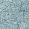 Homeroots 8' Teal Blue And Ivory Round Floral Washable Indoor Outdoor Area Rug 594667 - alternate 5