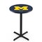 Holland Bar Stool Co 36" Blk Wrinkle Michigan Pub Table, 36" dia. Top L211B3636MichUn - alternate 1