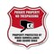 Signmission Private Property Shield Sign No Trespass, 12 Inch X 12 Inch, Plastic Sign SHI-P-12-443 - alternate 1