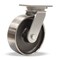 Hamilton Plate Caster, Swivel, Forged Steel, 10 in, 4000 lb S-CH-13FSB - alternate 1