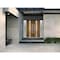 Vdomdoors Steel Double Doors Deux 1744 Natural Oak 2 Sidelight Exterior White Windows Stainless Inserts Singl DEUX1744DEXD-OAKW-RH-W14+72+14 x H80 - alternate 4