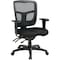 Office Star Managerial Chair Desk Chair, Adjustable Arms, 18-1/4" to 22" Height, Fabric, Black 92343-30 - alternate 1
