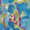 Homeroots 10' X 14' Aqua Green And Pink Abstract Washable Indoor Outdoor Area Rug 599537 - alternate 3