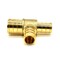 Thrifco Plumbing 3/4" x 1/2" x 1/2" Brass Reducing Tee Lead Free F1807 - (PEX B) 7910233 - alternate 3