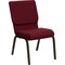 Flash Furniture Fabric Church Chair, Gold Frame, Burgundy XU-CH-60096-BY-GG - alternate 1