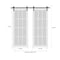 Sartodoors Sturdy Double Barn Door with Clear Glass 12 lites, Felicia 3355 Matte White, 13FT Rail Hangers Hea FELICIA3355DB-WS-56 - alternate 4